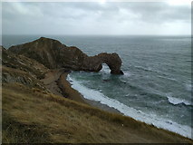SY8080 : Durdle Door seen from the South West Coast Path by Rob Purvis