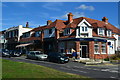 Shops by the green at Milford on Sea