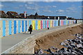 Modern beach huts, Milford on Sea