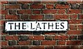 The Lathes (road name sign)