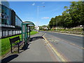 Bus stop and shelter on St Mary