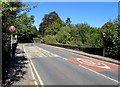 Start of the 30 zone, Station Road, Caerleon