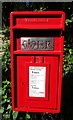 Close up, Elizabeth II postbox on Rochdale Road East