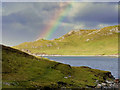 HU3368 : Mavis Grind, Rainbow over the Atlantic by David Dixon