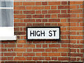 High Street sign