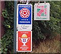 SK6819 : Shoby Lodge Farm accommodation signs by Andrew Tatlow
