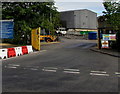 An exit from the Household Waste Recycling Centre, New Inn, Pontypool