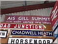 A Settle & Carlisle sign in Essex