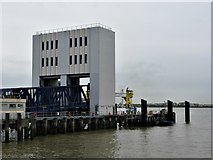 TQ4379 : Woolwich Ferry - South Bank Terminal by G Laird