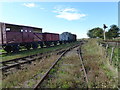 Old trucks at Mangapps Railway Museum