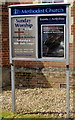 Information board outside Pewsey Methodist Church