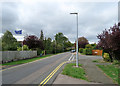 Worts Causeway: a windy day and an EU flag