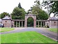 NT8745 : West Lodge gateway to Ladykirk House by Andrew Curtis