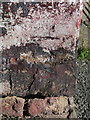 Bench mark on #120 Mold Road, Mynydd Isa