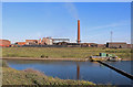 SE9209 : Appleby Frodingham Steelworks - settling ponds and ore preparation plant by Chris Allen