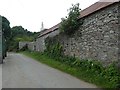 Stone wall of barn, Thorn