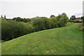 Embankment above the Stour flood plain