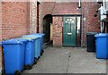 Wheelie bins in Thoroughfare Yard