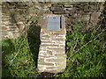 Memorial to an American fighter pilot at Church Pulverbatch