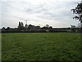 Footpath across fields near Longden Common