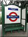 Burnt Oak tube station - bench