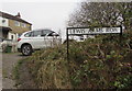 Lewis Arms Row name sign, Penrhiwfer