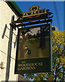 Sign for the Woodhouse Gardens