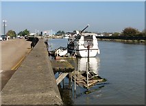 TG5208 : Boat moored on the River Bure by Evelyn Simak