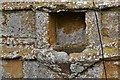 Long Sutton, Holy Trinity Church: West doorway stoup