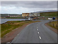 HU4074 : Layby on the Approach to Sullom Voe Oil Terminal by David Dixon