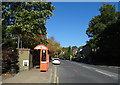 Bus stop and shelter on Market Street (A671), Whitworth