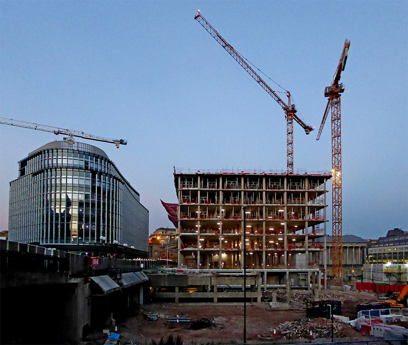 City Redevelopment In Birmingham At Dusk © Roger Kidd :: Geograph ...