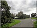 Country lane crossroads