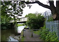 Railway bridge crossing the Leeds and Liverpool Canal