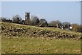 View to Chew Mendip church