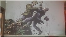 NT2473 : Moriarty and Holmes at the Reichenbach Falls by Raymond Bell