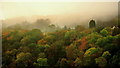 Autumn mist above the Wye