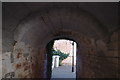 SP8699 : Brick Arch of Nelson's Court by Bob Harvey