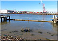 Jetties along the River Yare at Great Yarmouth