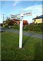 Signpost on Vernons Road