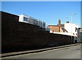 Brick wall along Blackfriars Road