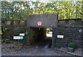 Low railway bridge, Walsden