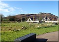 A westward view across the former Forkhill Joint Army/RUC base