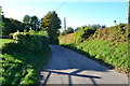 Afternoon shadows in lane at Boveridge