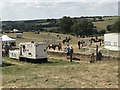 ST8898 : Showjumping warm-up arena at Gatcombe Horse Trials by Jonathan Hutchins