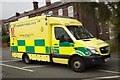 SD6405 : Emergency Ambulance on Wigan Road, Hart Common by Mark Anderson