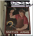 Smiths Arms name sign, Hafod, Swansea