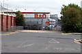 Entrance to the B&Q delivery area, Crewe