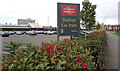 Crewe Railway Station Car Park name sign