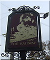 Sign for the Railway Hotel,  Pleasington